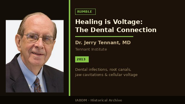 Healing is Voltage: The Dental Connection